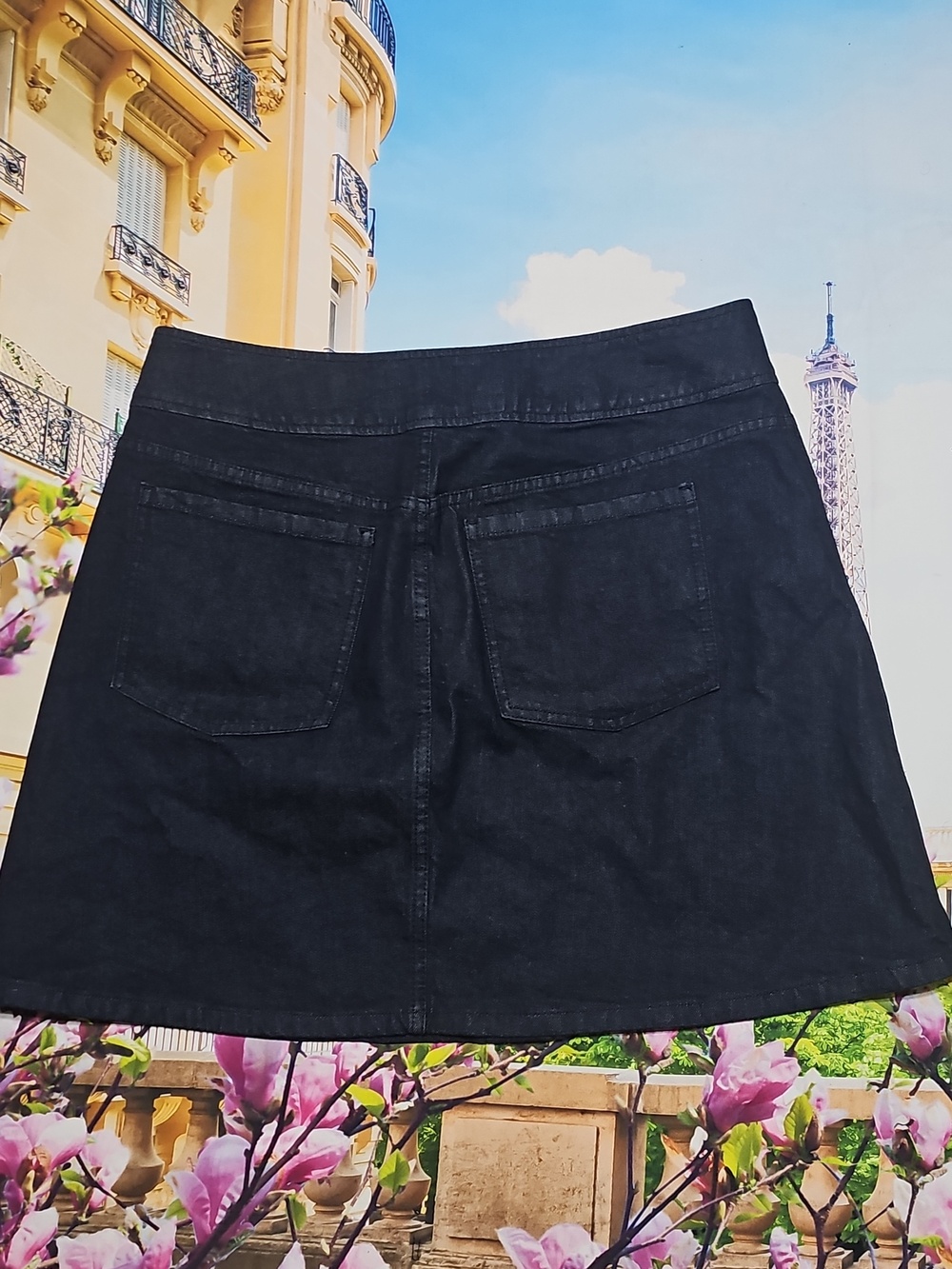 Kate Spade New York Denim Button-Front Mini Skirt New Size 14 - Picture 9 of 9